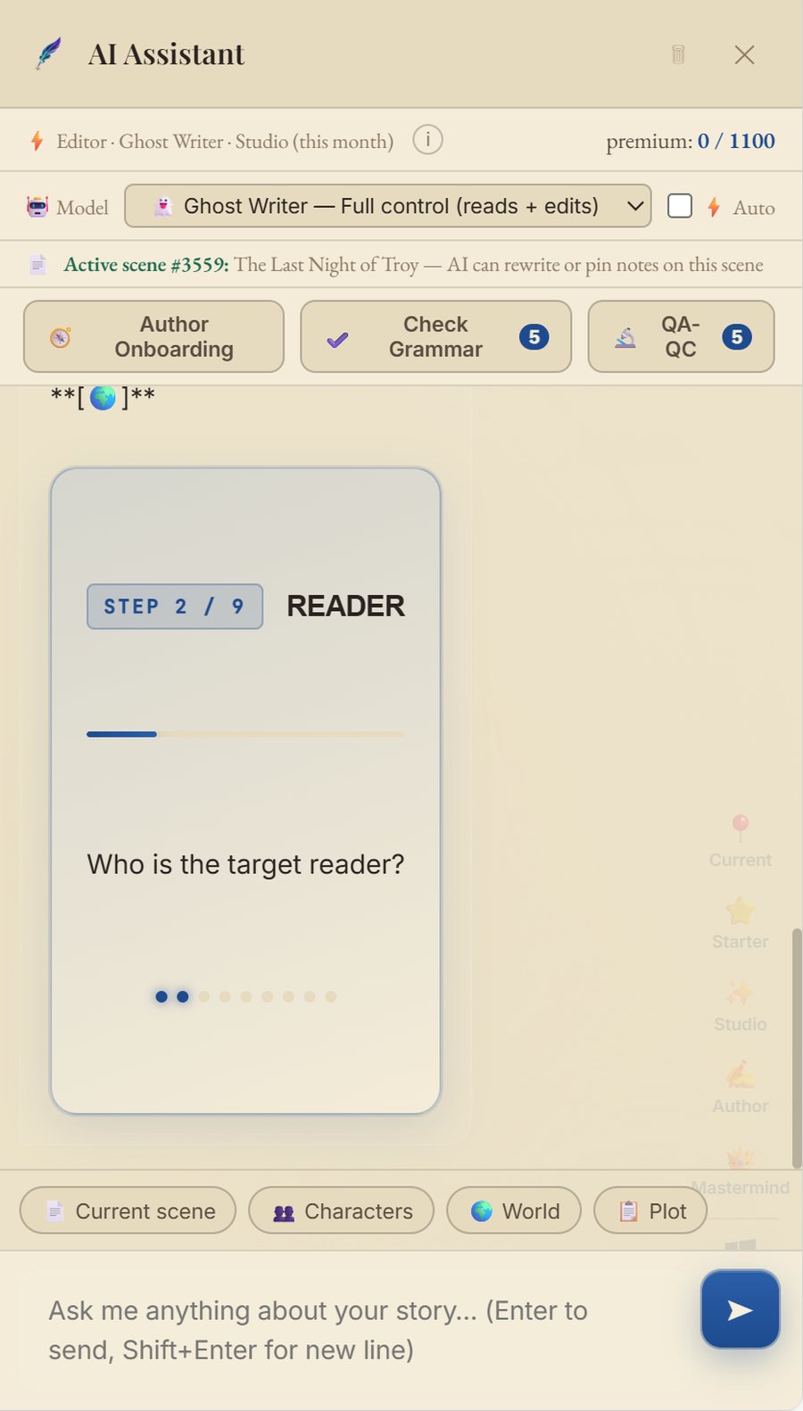 Author interview