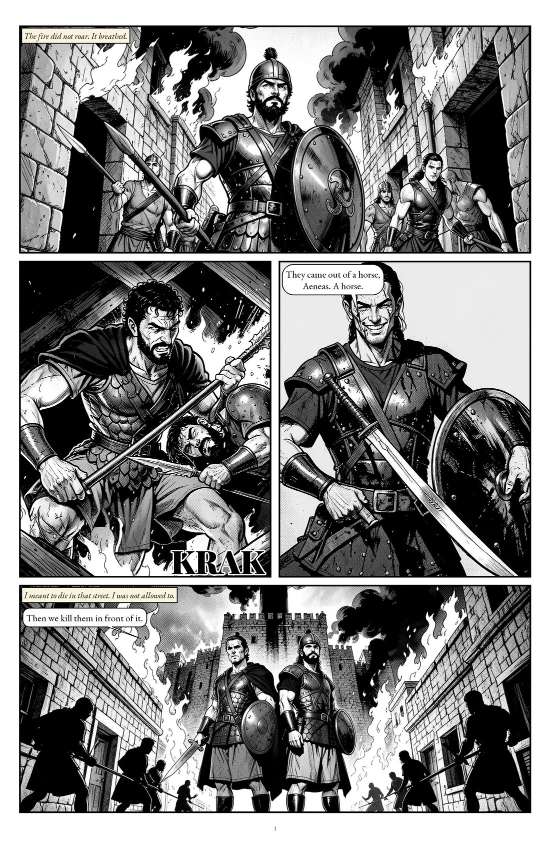 Cold Ashes & Fiery Seas, episode 1, page 1