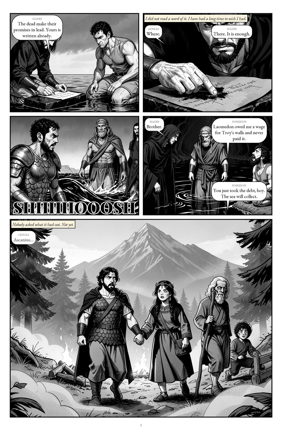 Cold Ashes & Fiery Seas, episode 3, page 9
